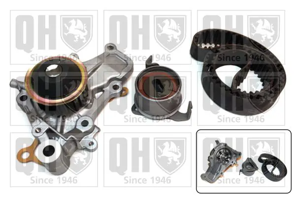 Handler.Part Water pump & timing belt set QUINTON HAZELL QBPK5260 1