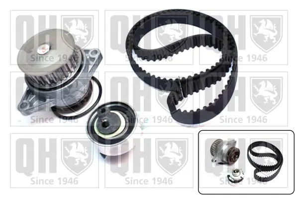 Handler.Part Water pump & timing belt set QUINTON HAZELL QBPK5650 1