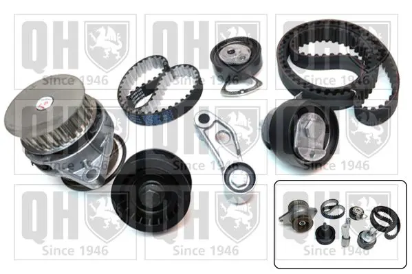 Handler.Part Water pump & timing belt set QUINTON HAZELL QBPK5821 1