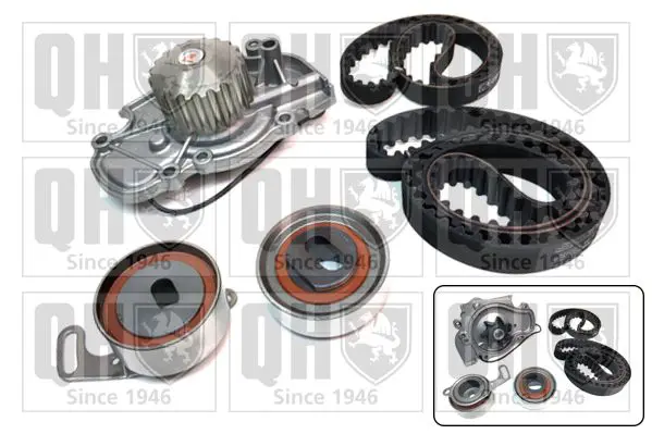 Handler.Part Water pump & timing belt set QUINTON HAZELL QBPK6120 1