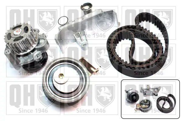 Handler.Part Water pump & timing belt set QUINTON HAZELL QBPK6410 1