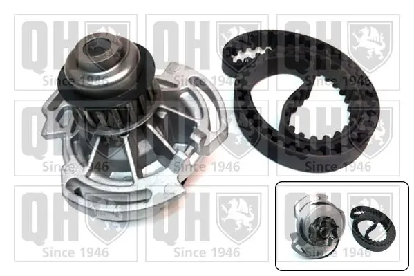 Handler.Part Water pump & timing belt set QUINTON HAZELL QBPK9059 1