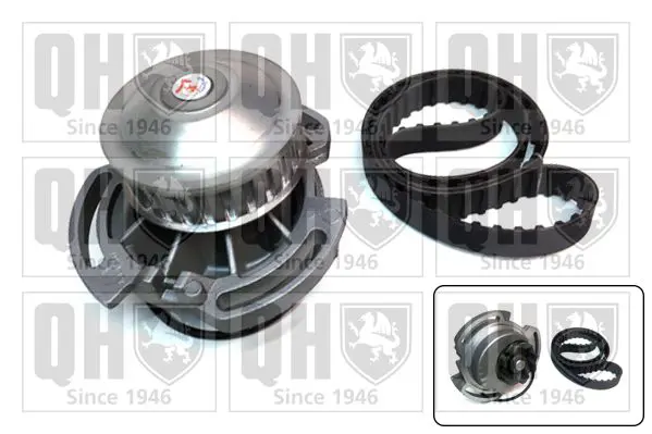 Handler.Part Water pump & timing belt set QUINTON HAZELL QBPK9089 1