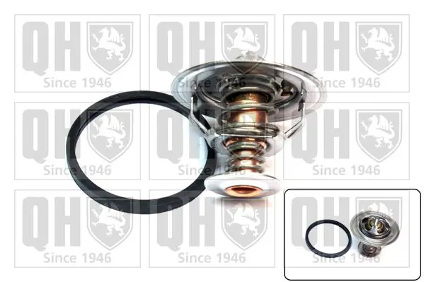 Handler.Part Thermostat, coolant QUINTON HAZELL QTH607K 1