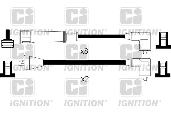 Handler.Part Ignition cable kit QUINTON HAZELL XC1033 1