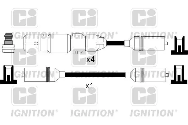 Handler.Part Ignition cable kit QUINTON HAZELL XC1043 1