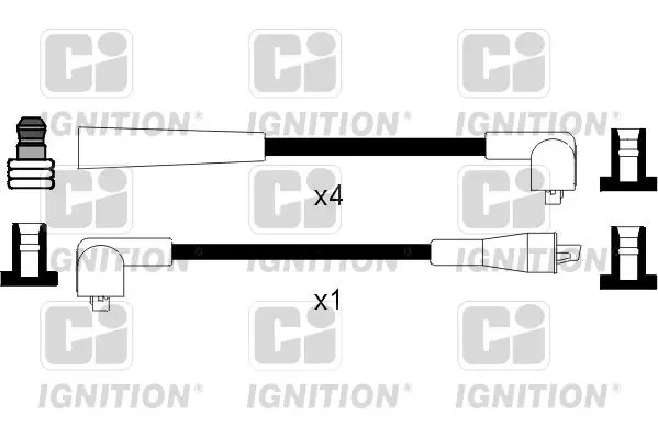 Handler.Part Ignition cable kit QUINTON HAZELL XC1079 1