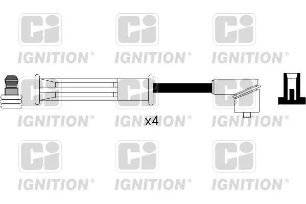 Handler.Part Ignition cable kit QUINTON HAZELL XC1090 1