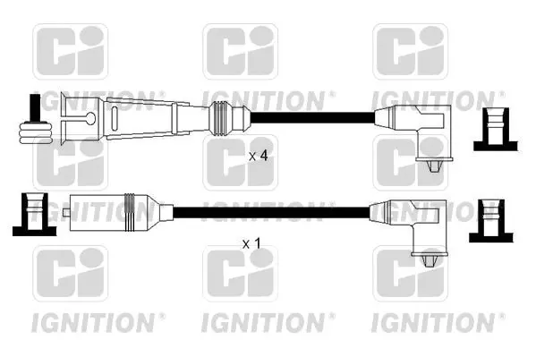 Handler.Part Ignition cable kit QUINTON HAZELL XC1160 1