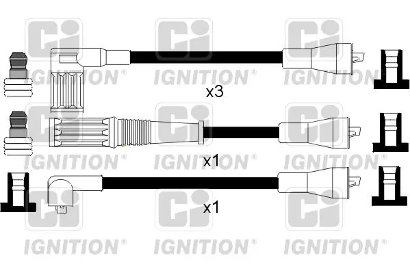 Handler.Part Ignition cable kit QUINTON HAZELL XC181 1