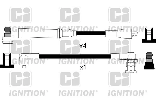 Handler.Part Ignition cable kit QUINTON HAZELL XC267 1