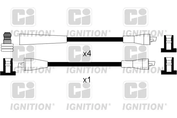 Handler.Part Ignition cable kit QUINTON HAZELL XC411 1