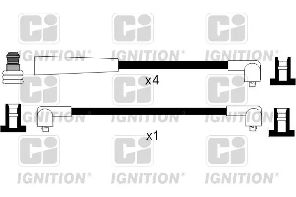 Handler.Part Ignition cable kit QUINTON HAZELL XC415 1