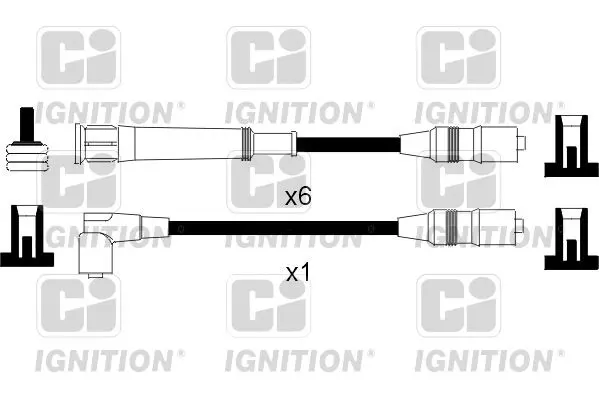 Handler.Part Ignition cable kit QUINTON HAZELL XC496 1