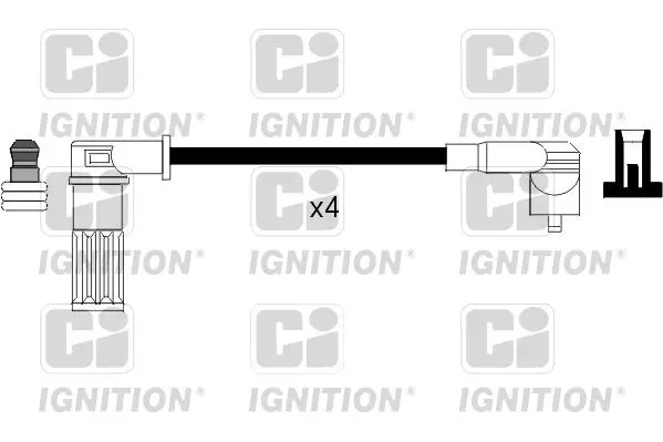 Handler.Part Ignition cable kit QUINTON HAZELL XC551 1