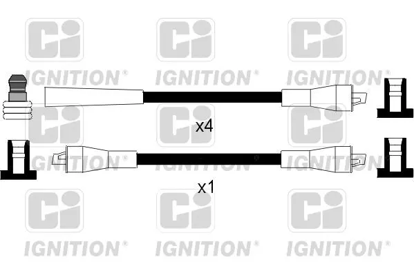 Handler.Part Ignition cable kit QUINTON HAZELL XC564 1