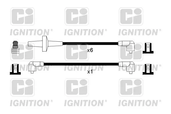 Handler.Part Ignition cable kit QUINTON HAZELL XC585 1