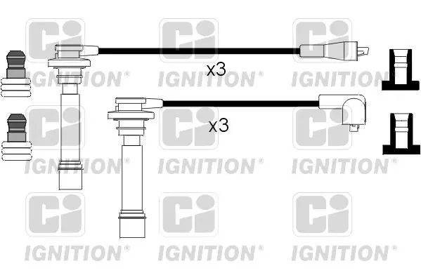 Handler.Part Ignition cable kit QUINTON HAZELL XC682 1