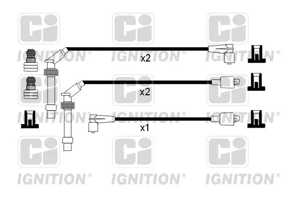 Handler.Part Ignition cable kit QUINTON HAZELL XC716 1