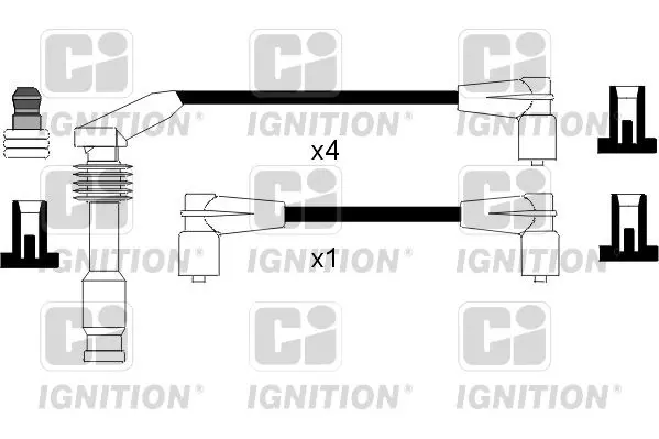 Handler.Part Ignition cable kit QUINTON HAZELL XC761 1