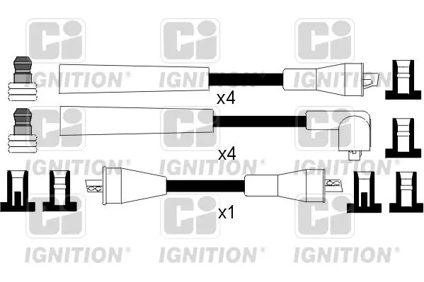 Handler.Part Ignition cable kit QUINTON HAZELL XC782 1