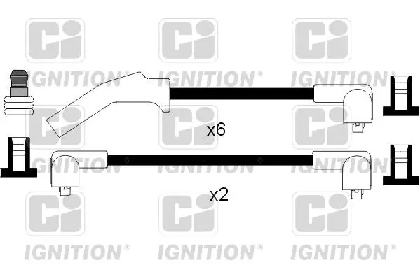 Handler.Part Ignition cable kit QUINTON HAZELL XC787 1