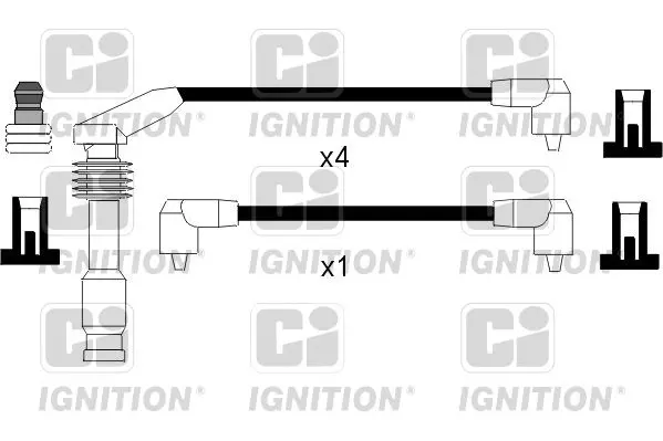 Handler.Part Ignition cable kit QUINTON HAZELL XC797 1