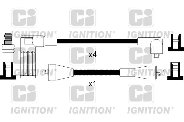 Handler.Part Ignition cable kit QUINTON HAZELL XC814 1