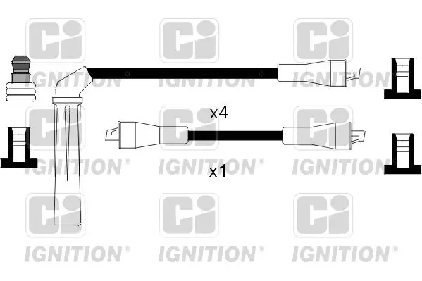 Handler.Part Ignition cable kit QUINTON HAZELL XC818 1