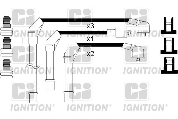 Handler.Part Ignition cable kit QUINTON HAZELL XC898 1