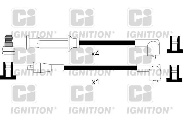 Handler.Part Ignition cable kit QUINTON HAZELL XC906 1