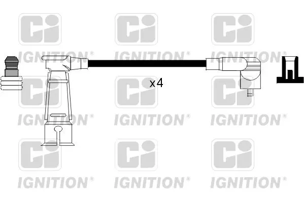 Handler.Part Ignition cable kit QUINTON HAZELL XC914 1