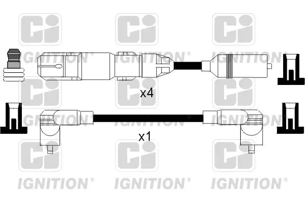 Handler.Part Ignition cable kit QUINTON HAZELL XC956 1