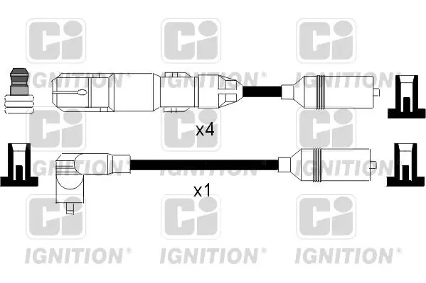 Handler.Part Ignition cable kit QUINTON HAZELL XC958 1