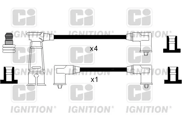 Handler.Part Ignition cable kit QUINTON HAZELL XC970 1