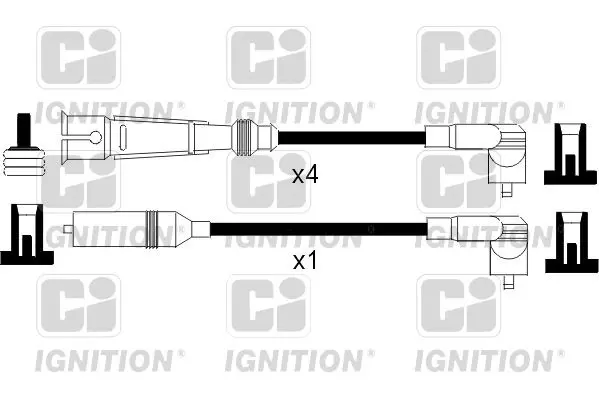 Handler.Part Ignition cable kit QUINTON HAZELL XC979 1