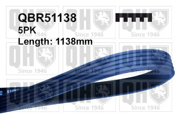 Handler.Part V-ribbed belts QUINTON HAZELL QBR51138 1