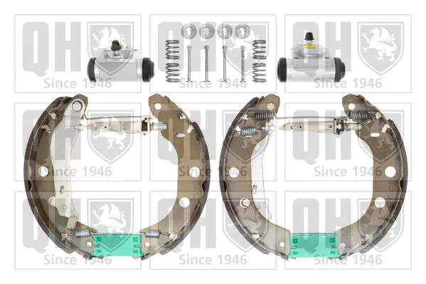 Handler.Part Brake set, drum brakes QUINTON HAZELL BS1033K2 1