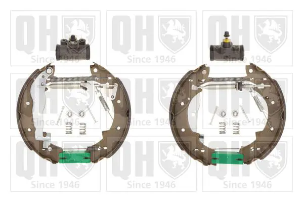 Handler.Part Brake set, drum brakes QUINTON HAZELL BS555K2 1