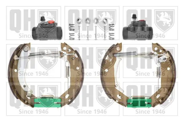 Handler.Part Brake set, drum brakes QUINTON HAZELL BS777K1 1