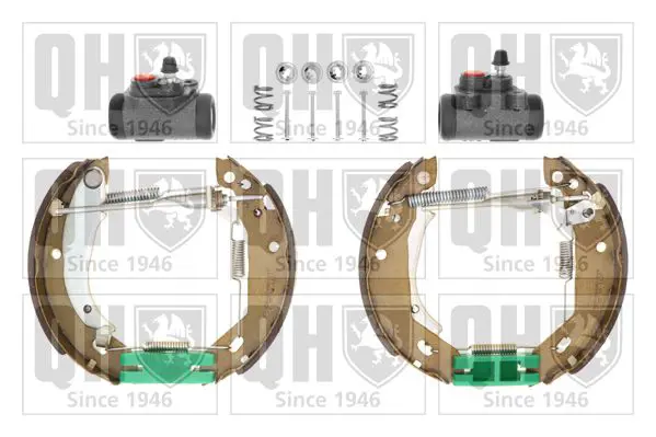 Handler.Part Brake set, drum brakes QUINTON HAZELL BS777K2 1