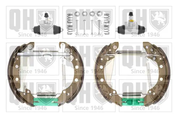 Handler.Part Brake set, drum brakes QUINTON HAZELL BS836K2 1