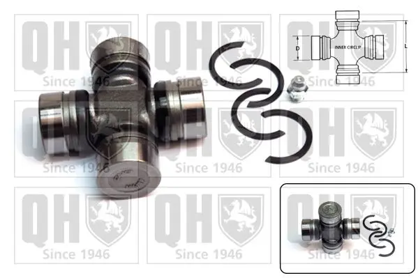 Handler.Part Universal joint, differential pinion gear QUINTON HAZELL QL11010 1