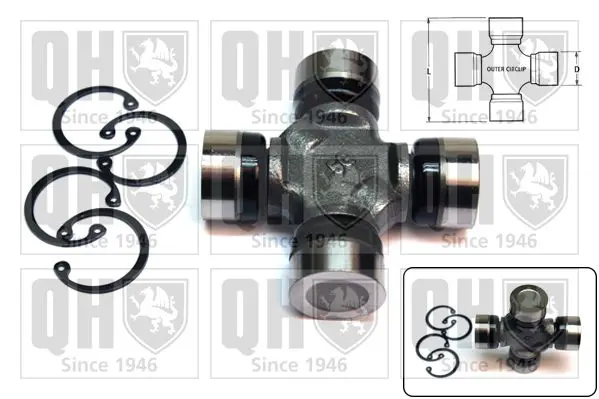 Handler.Part Universal joint, differential pinion gear QUINTON HAZELL QL16103 1