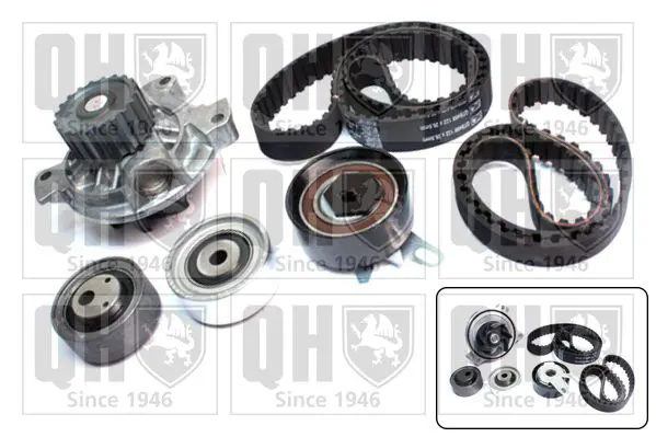 Handler.Part Water pump & timing belt set QUINTON HAZELL QBPK8560 1