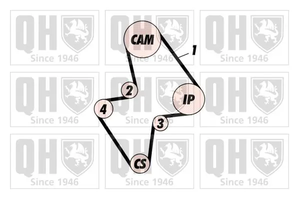 Handler.Part Timing belt set QUINTON HAZELL QBK799 1