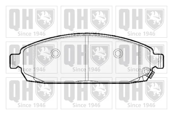 Handler.Part Brake pad set, disc brake QUINTON HAZELL BP1511 1