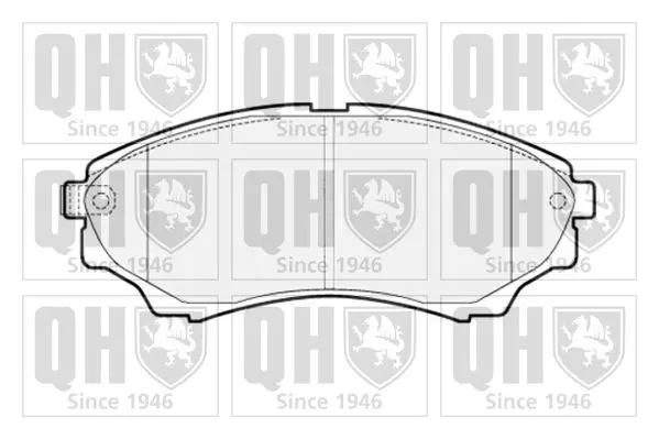 Handler.Part Brake pad set, disc brake QUINTON HAZELL BP1523 1