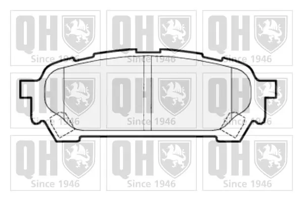 Handler.Part Brake pad set, disc brake QUINTON HAZELL BP1531 1