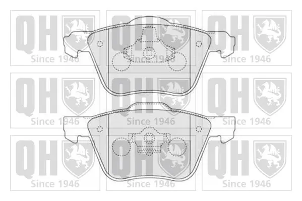 Handler.Part Brake pad set, disc brake QUINTON HAZELL BP1547 1